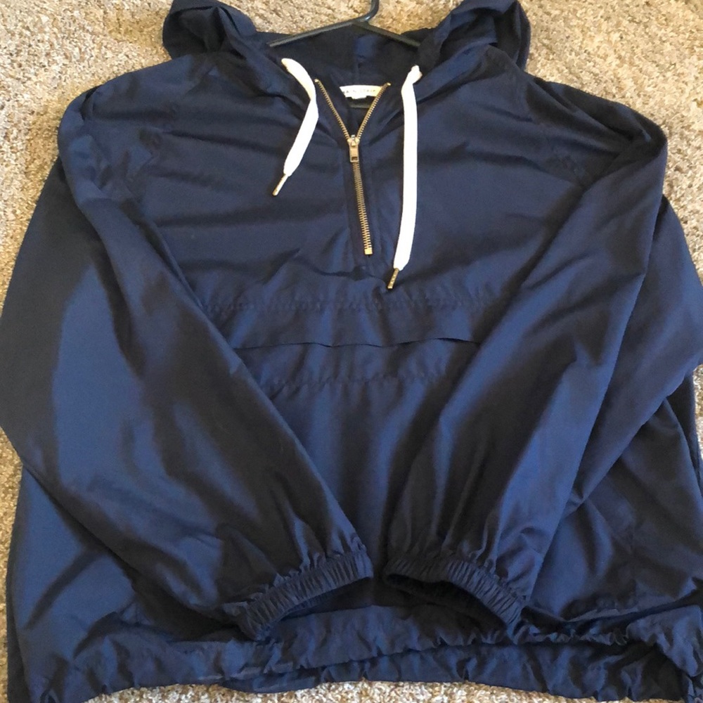 Navy windbreaker